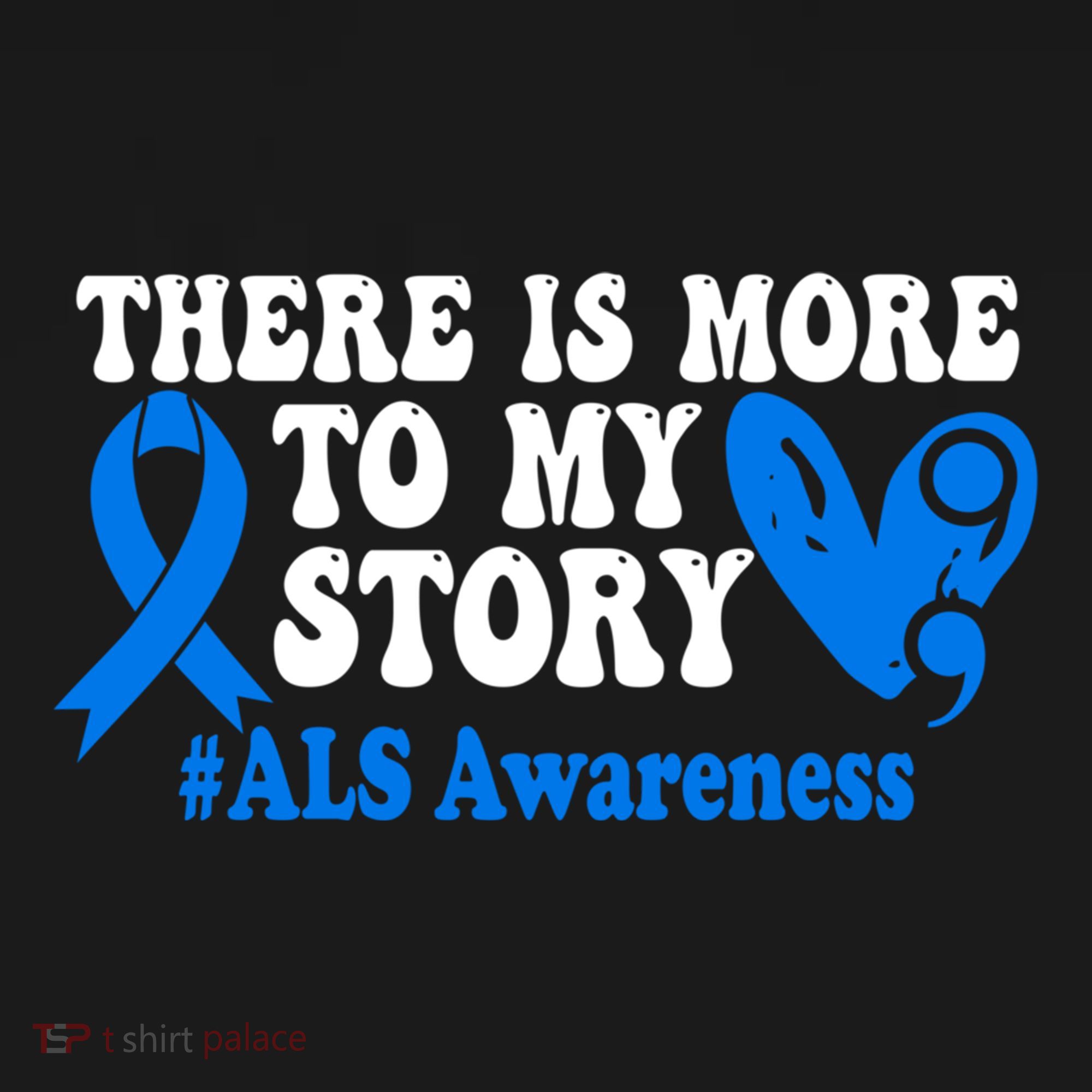 There Is More To My Story Blue Ribbon Als Awareness Month Gift Women's Hoodie