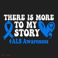 There Is More To My Story Blue Ribbon Als Awareness Month Gift Hat thumb 2