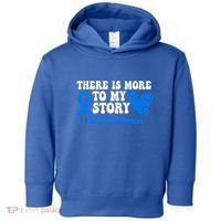 There Is More To My Story Blue Ribbon Als Awareness Month Gift Toddler Hoodie thumb 0