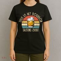 This Is My Bourbon Tasting Bourbon Lover Drinking Gift T-Shirt thumb 4