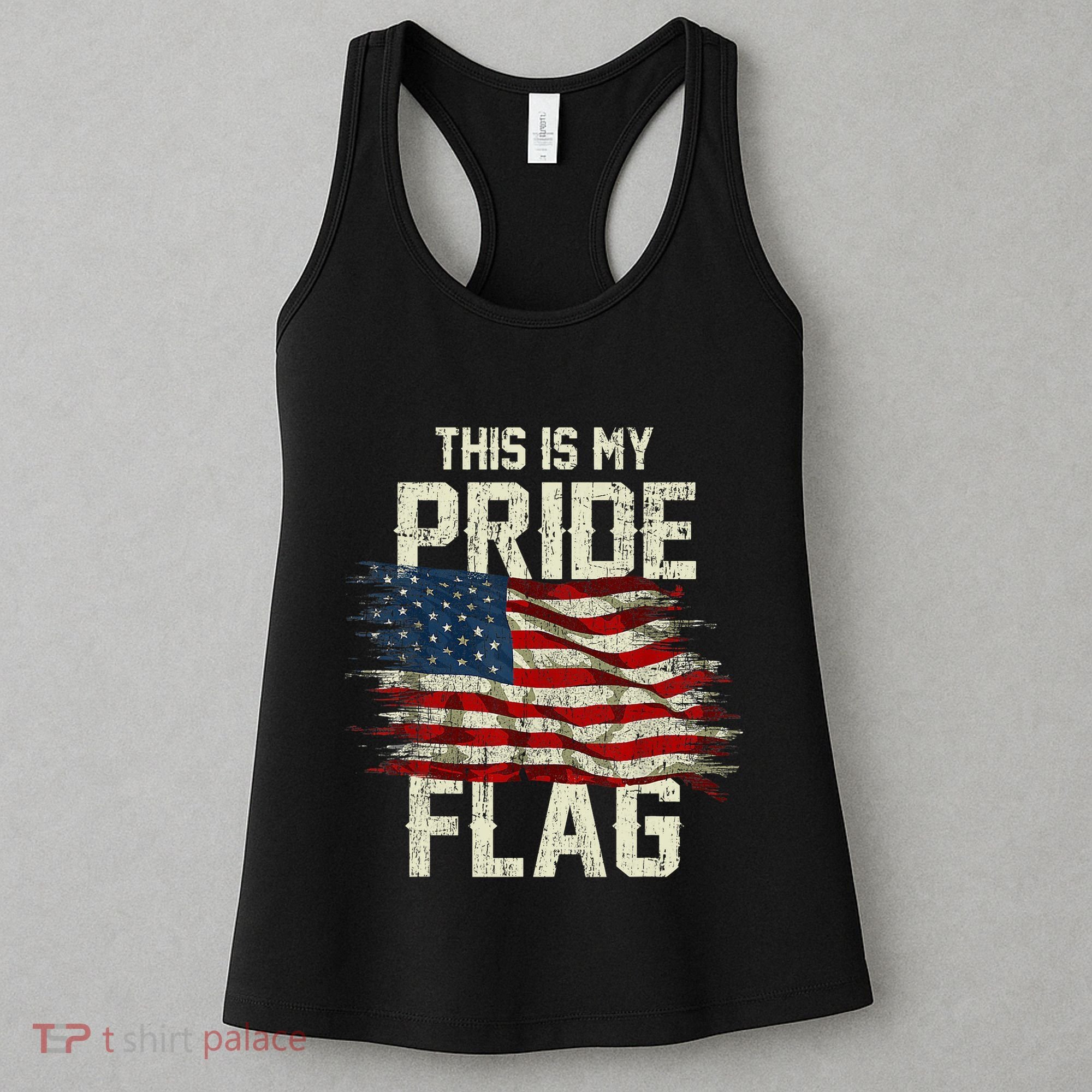 This Is My Pride Flag USA American 4th Of July Patriotic Women's Tank Top