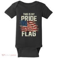 This Is My Pride Flag USA American 4th Of July Patriotic Baby Bodysuit thumb 0