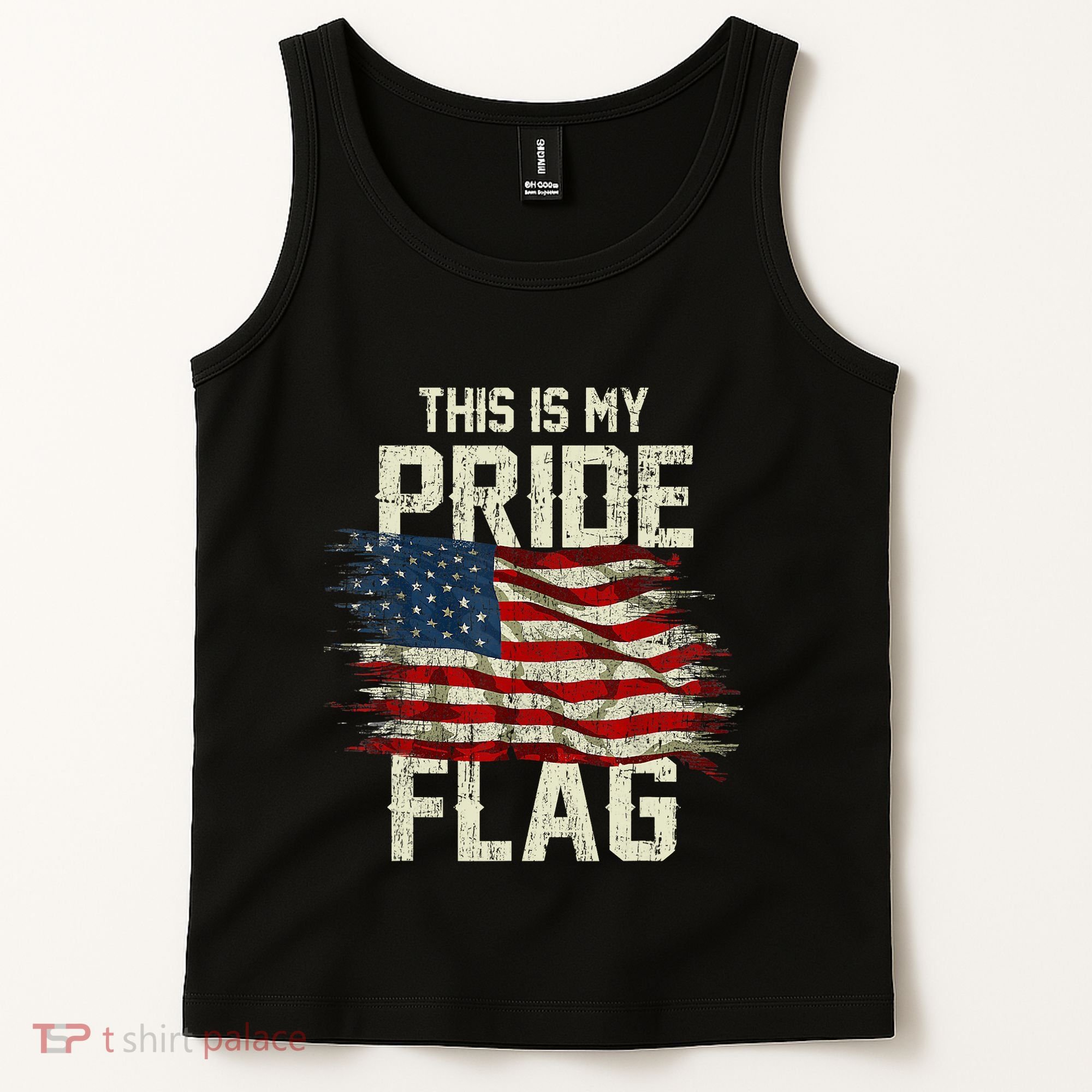 This Is My Pride Flag USA American 4th Of July Patriotic Tank Top