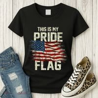 This Is My Pride Flag USA American 4th Of July Patriotic Women's T-Shirt thumb 3