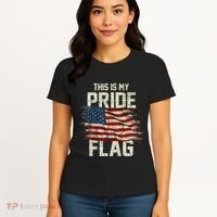 This Is My Pride Flag USA American 4th Of July Patriotic Women's T-Shirt thumb 4