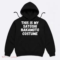This Is My Satoshi Costume, Satoshi Nakamoto, Bitcoin, Cryptocurrency Hoodie thumb 0