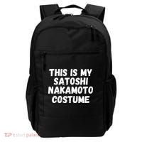 This Is My Satoshi Costume, Satoshi Nakamoto, Bitcoin, Cryptocurrency Backpack thumb 0