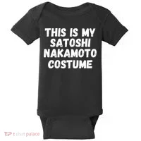 This Is My Satoshi Costume, Satoshi Nakamoto, Bitcoin, Cryptocurrency Baby Bodysuit thumb 0