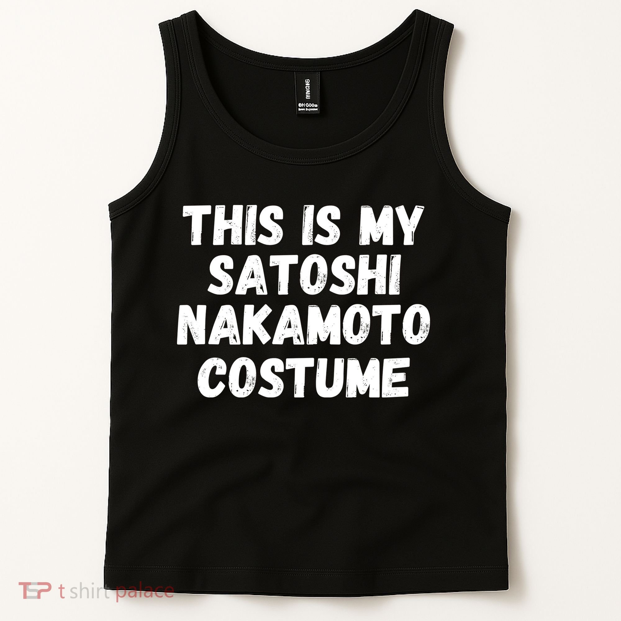 This Is My Satoshi Costume, Satoshi Nakamoto, Bitcoin, Cryptocurrency Tank Top