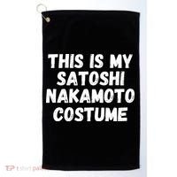 This Is My Satoshi Costume, Satoshi Nakamoto, Bitcoin, Cryptocurrency Golf Towel thumb 0