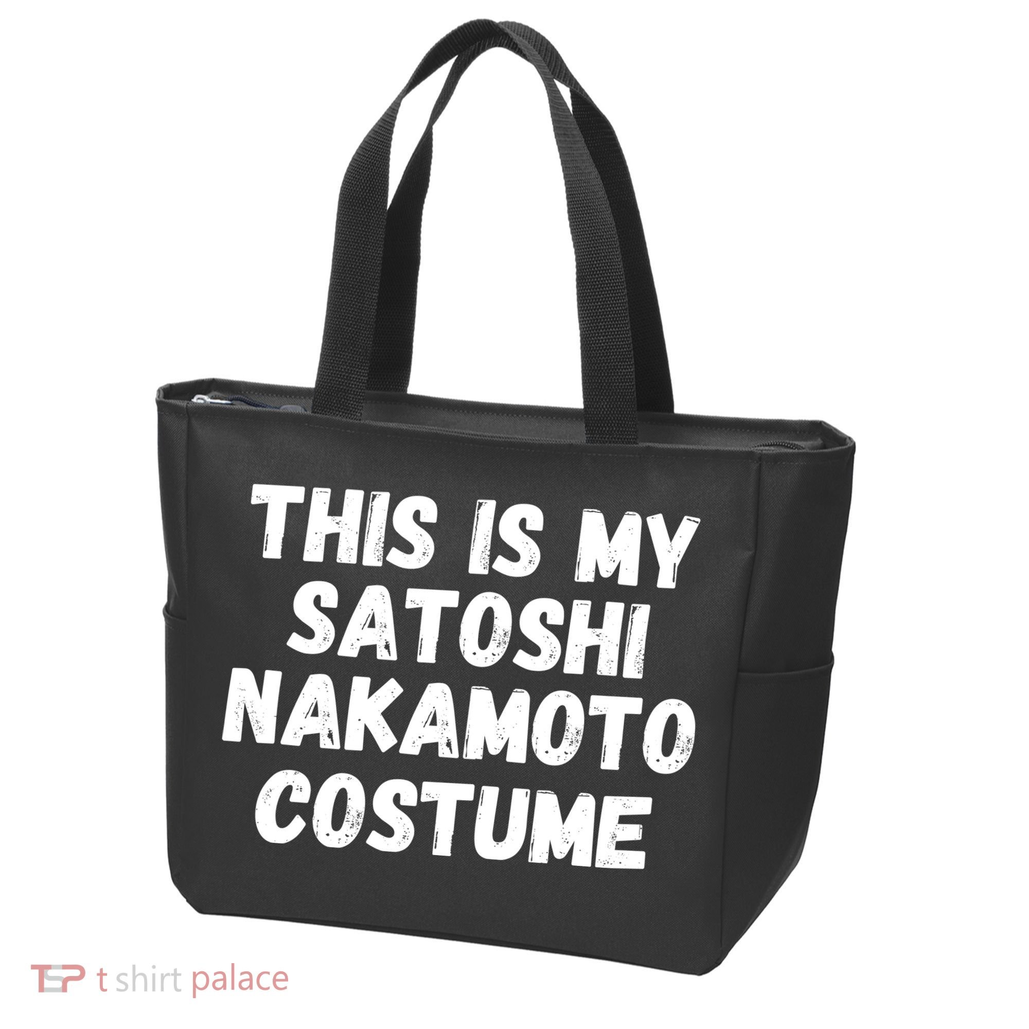This Is My Satoshi Costume, Satoshi Nakamoto, Bitcoin, Cryptocurrency Tote Bag