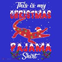 This Is My Alligator Christmas Pajamas Xmas Lights Family Gift Polo thumb 2