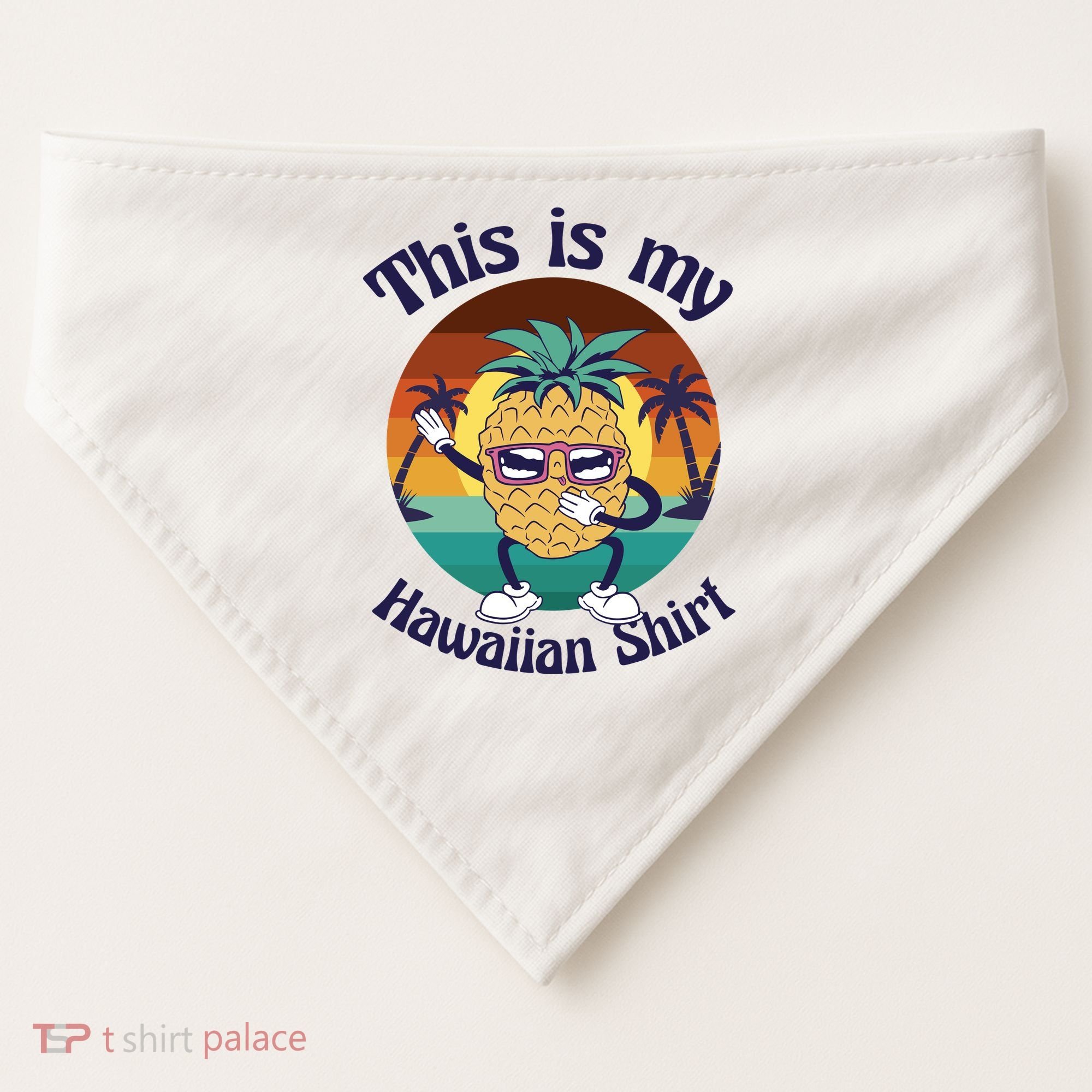 This Is My Hawaiian Shirt Funny Hawaii USA-Made Doggie Bandana