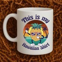 This Is My Hawaiian Shirt Funny Hawaii Coffee Mug thumb 2