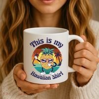 This Is My Hawaiian Shirt Funny Hawaii Coffee Mug thumb 3
