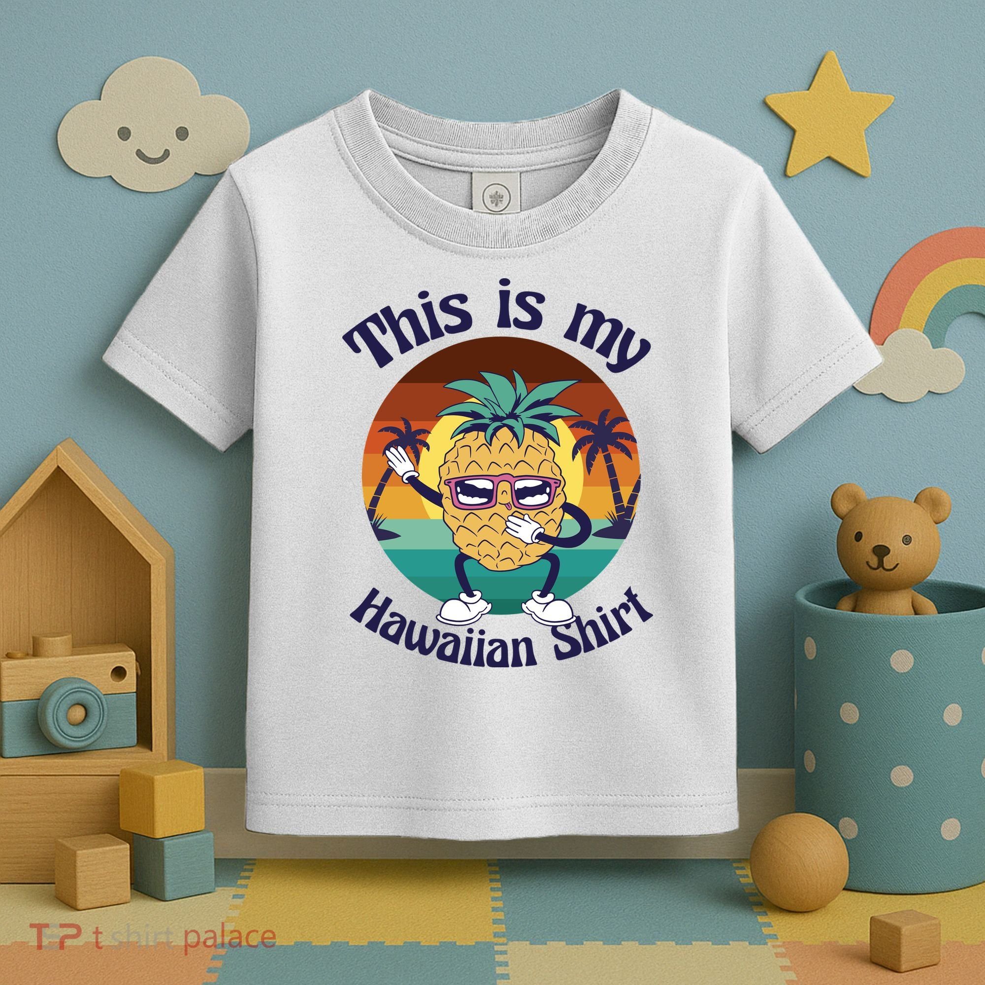 This Is My Hawaiian Shirt Funny Hawaii Toddler T-Shirt