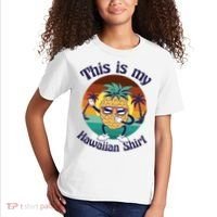 This Is My Hawaiian Shirt Funny Hawaii Kids T-Shirt thumb 2