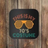 This Is My 70s Costume Retro 80s 90s Party Coaster thumb 0