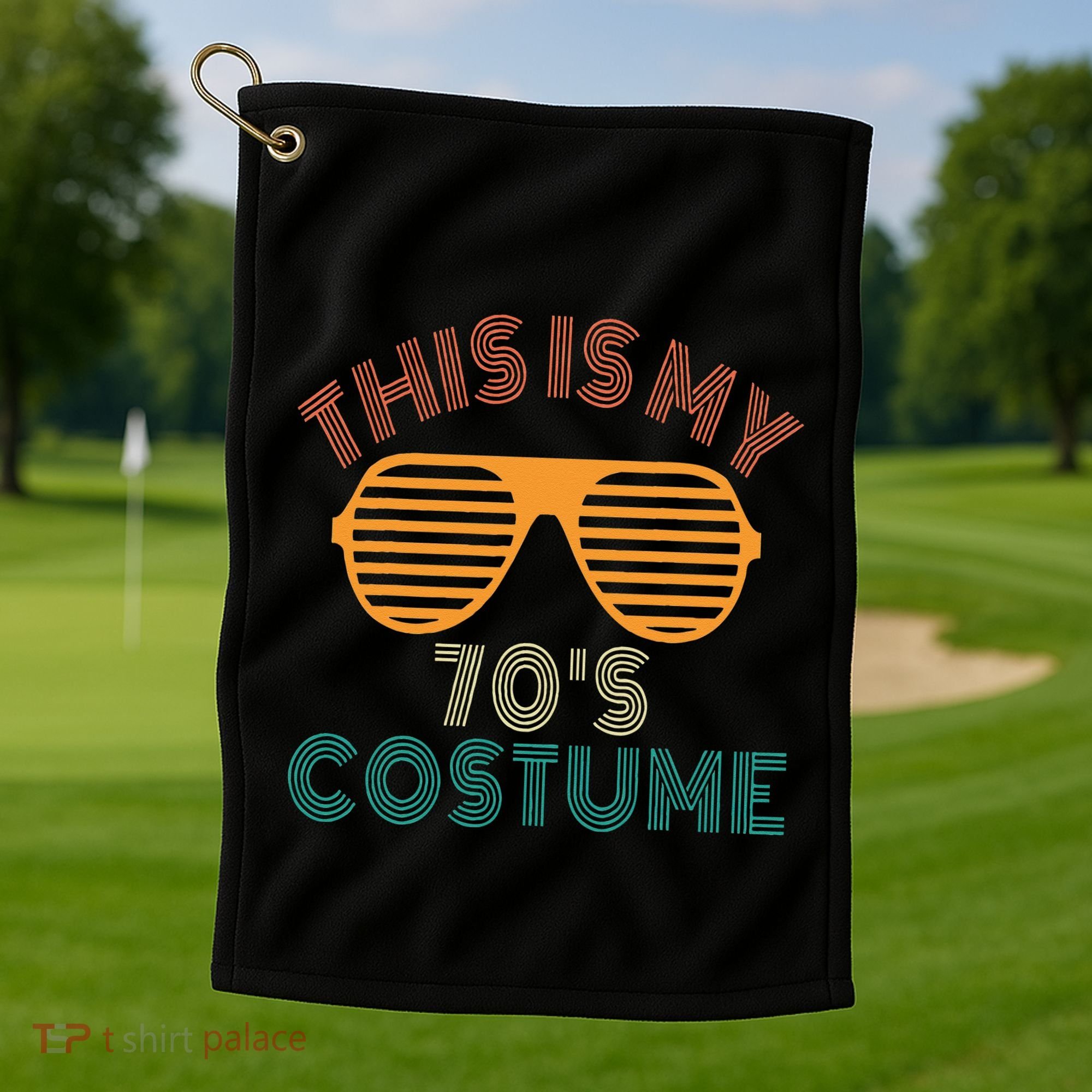 This Is My 70s Costume Retro 80s 90s Party Golf Towel