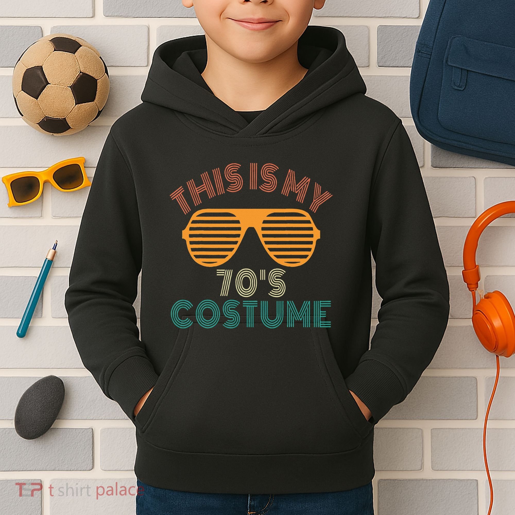 This Is My 70s Costume Retro 80s 90s Party Kids Hoodie