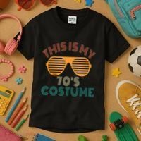 This Is My 70s Costume Retro 80s 90s Party Kids T-Shirt thumb 3