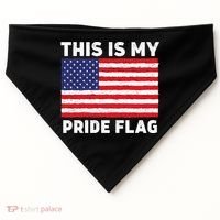 This Is My Pride Flag USA American Flag USA-Made Doggie Bandana thumb 0