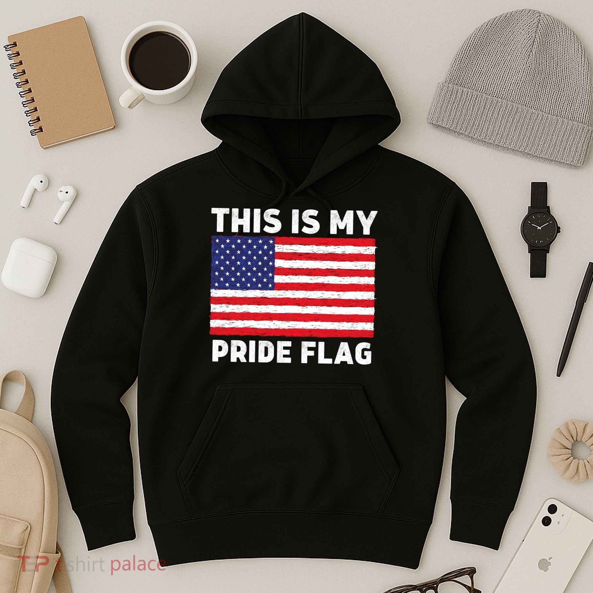 This Is My Pride Flag USA American Flag Hoodie