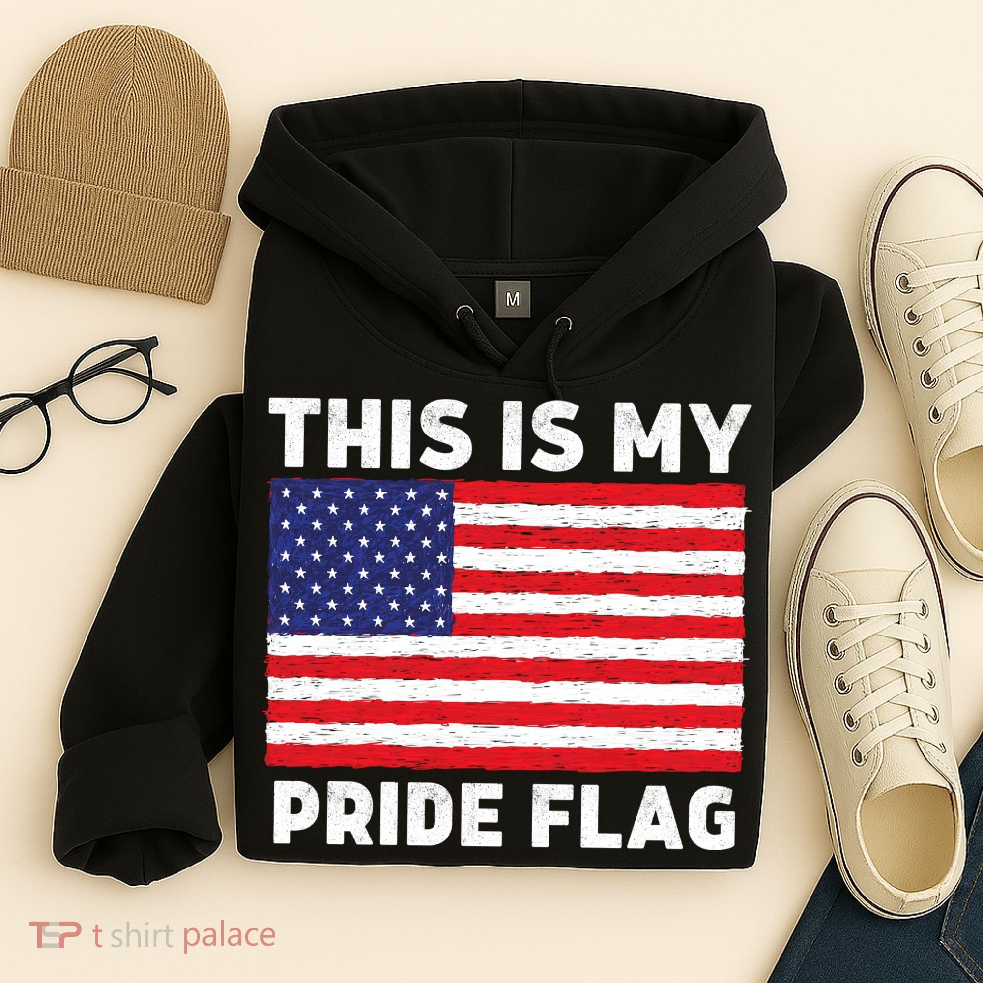 This Is My Pride Flag USA American Flag Hoodie