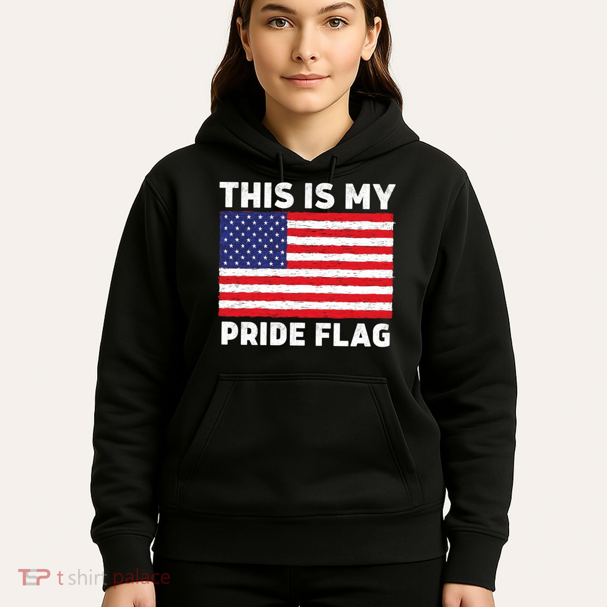 This Is My Pride Flag USA American Flag Hoodie