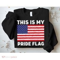 This Is My Pride Flag USA American Flag Sweatshirt thumb 2