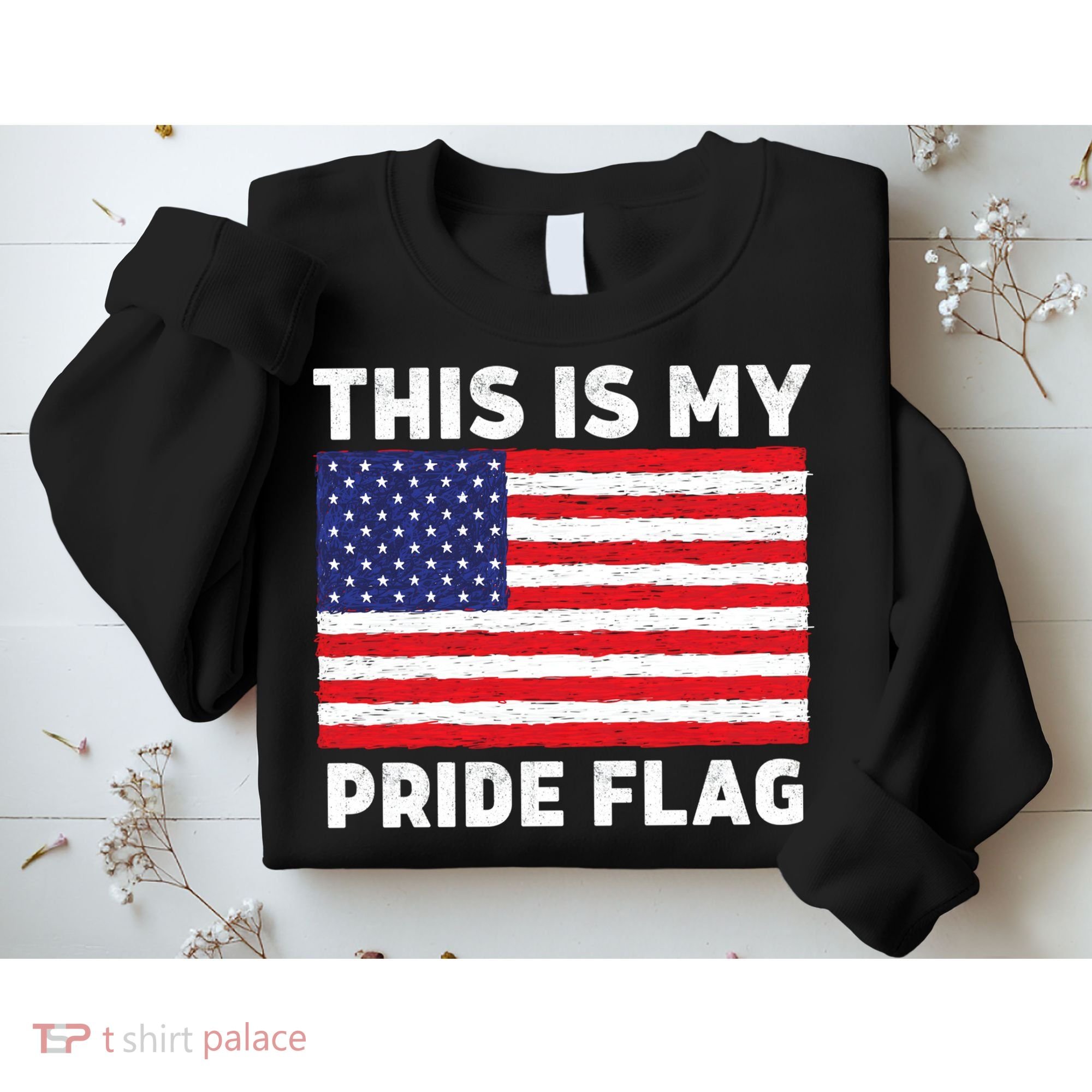 This Is My Pride Flag USA American Flag Sweatshirt