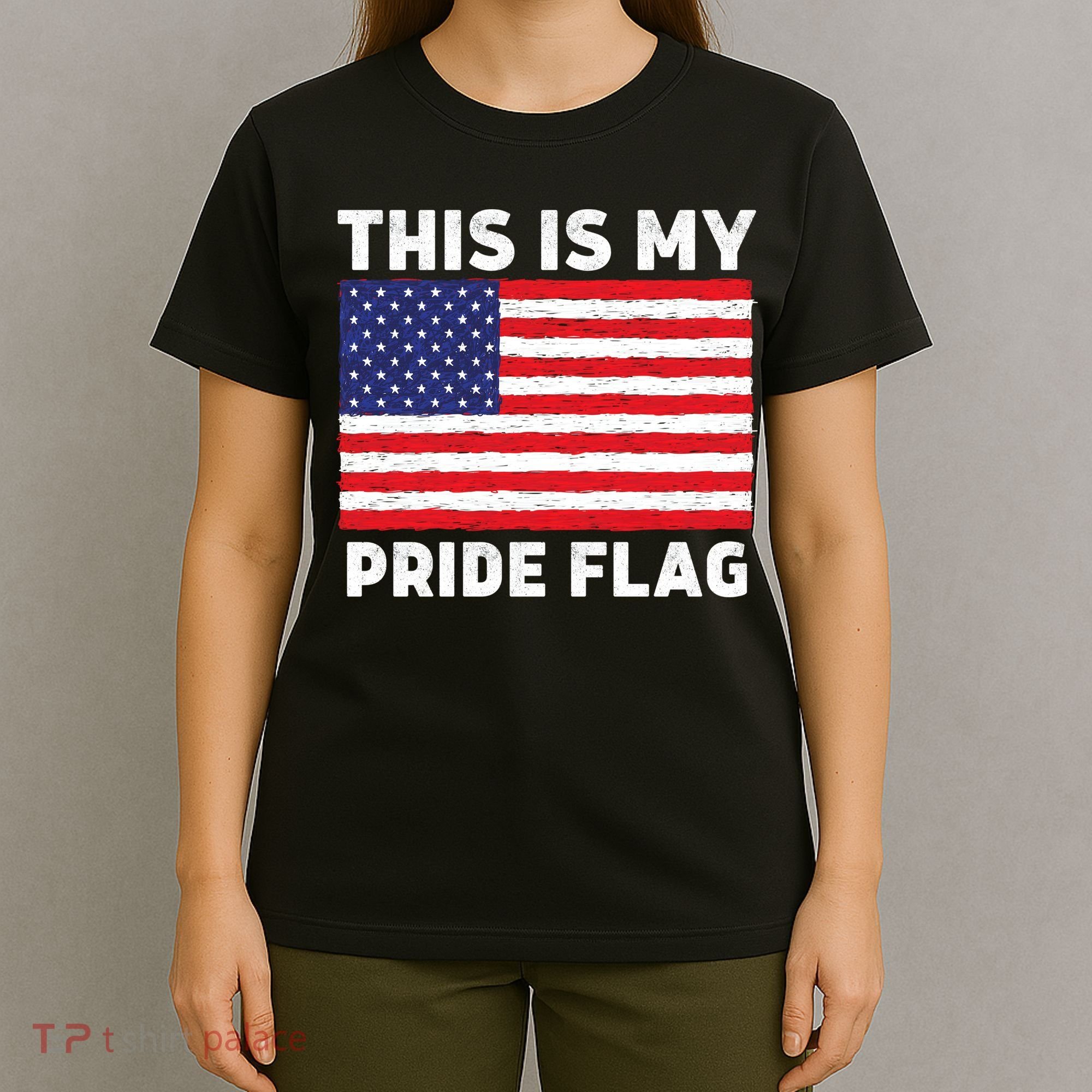 This Is My Pride Flag USA American Flag T-Shirt