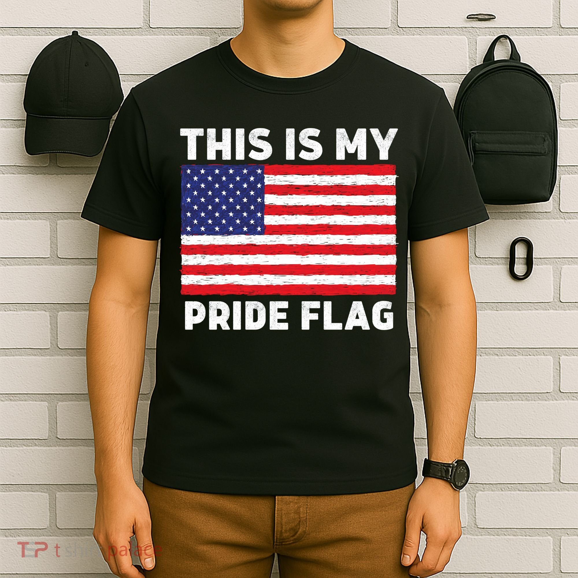 This Is My Pride Flag USA American Flag T-Shirt