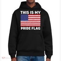 This Is My Pride Flag USA American Flag District V.I.T. Heavyweight Hoodie thumb 0