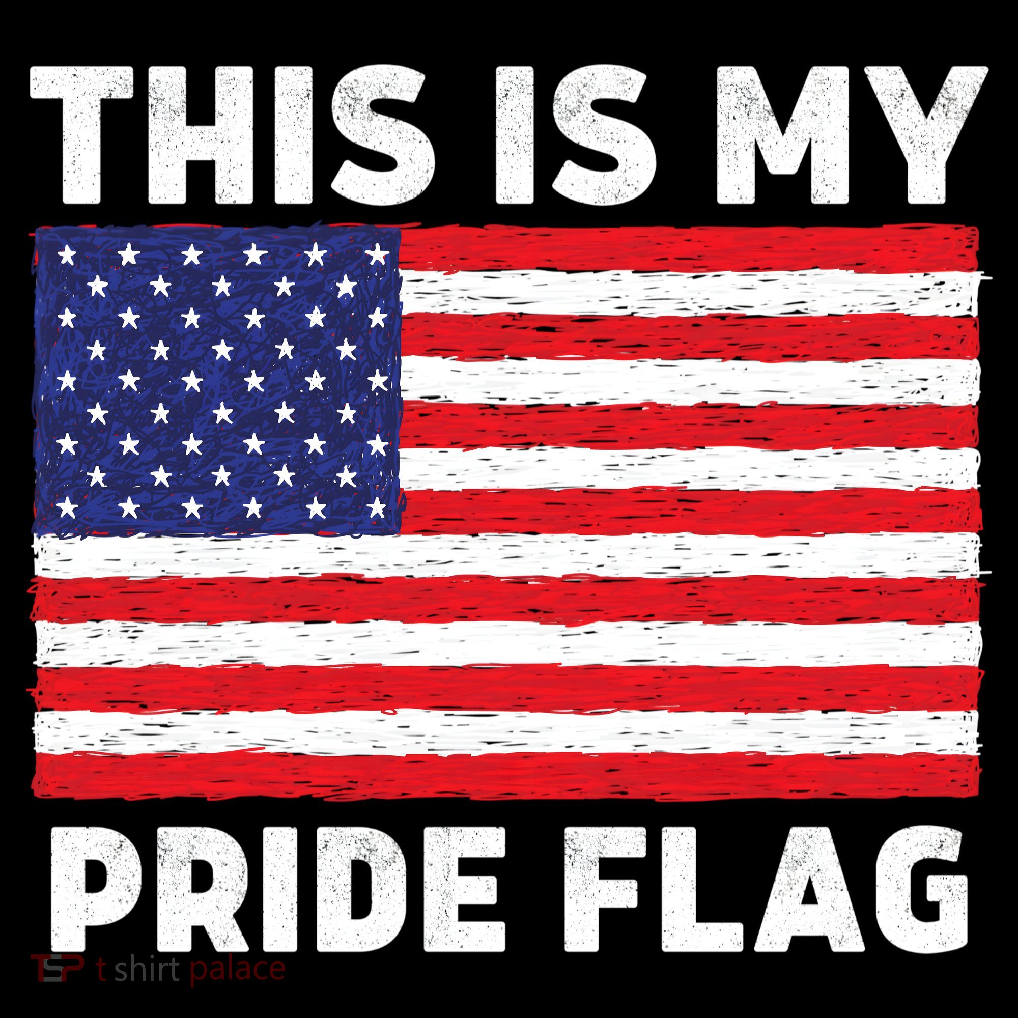 This Is My Pride Flag USA American Flag Women's Hoodie
