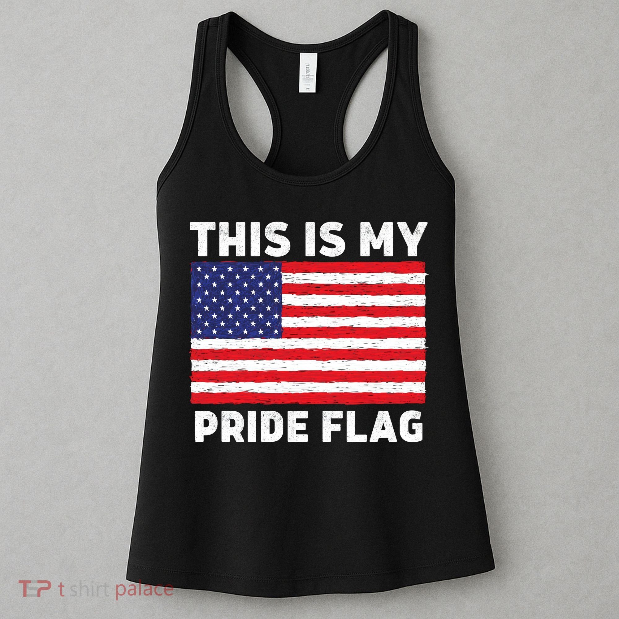 This Is My Pride Flag USA American Flag Women's Tank Top
