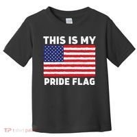 This Is My Pride Flag USA American Flag Toddler T-Shirt thumb 0