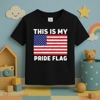 This Is My Pride Flag USA American Flag Toddler T-Shirt thumb 3