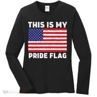 This Is My Pride Flag USA American Flag Women's Long Sleeve Shirt thumb 0