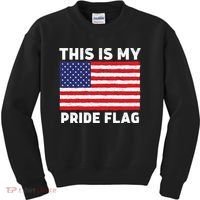 This Is My Pride Flag USA American Flag Kids Sweatshirt thumb 0