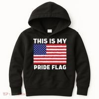 This Is My Pride Flag USA American Flag Kids Hoodie thumb 0