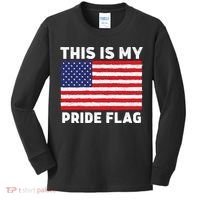 This Is My Pride Flag USA American Flag Kids Long Sleeve Shirt thumb 0