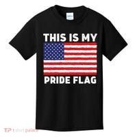 This Is My Pride Flag USA American Flag Kids T-Shirt thumb 0