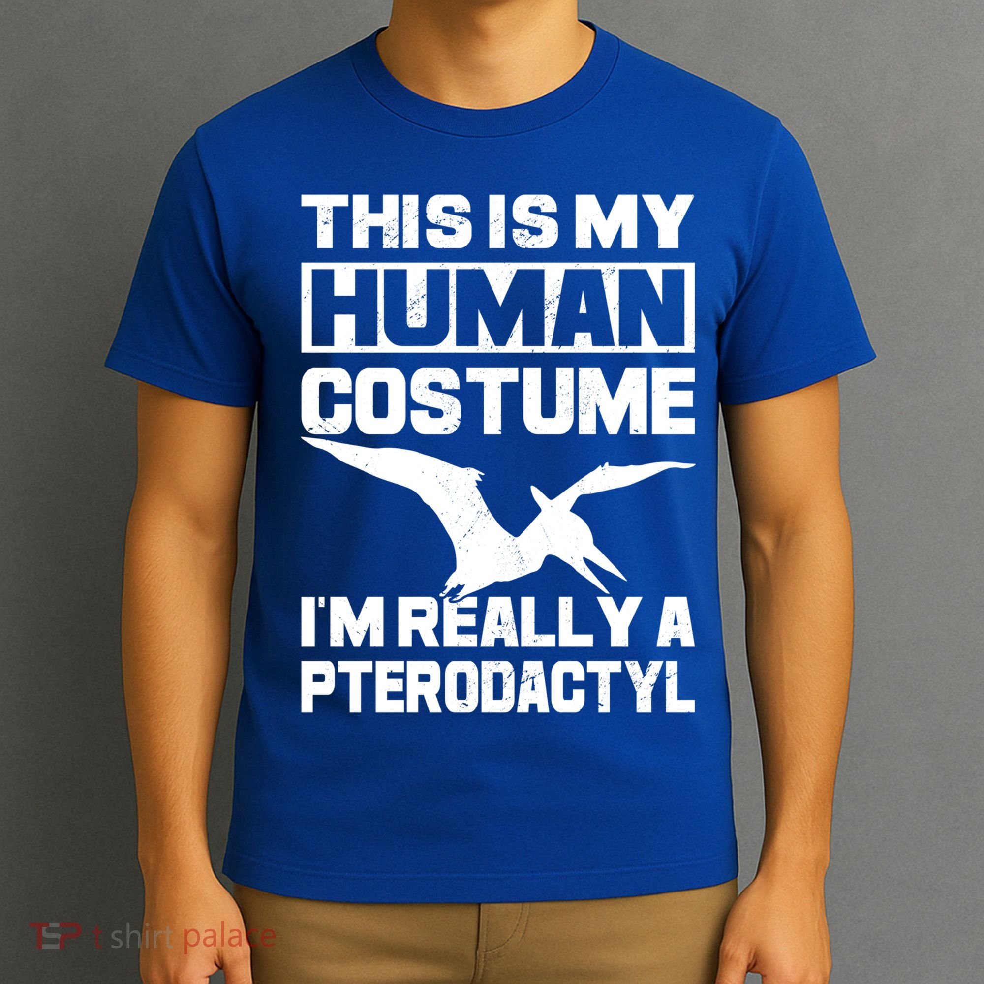 This Is My Hu I'm Really A Pterodactyl Halloween Dinosaur Gift T-Shirt