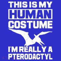 This Is My Hu I'm Really A Pterodactyl Halloween Dinosaur Gift Coaster thumb 2