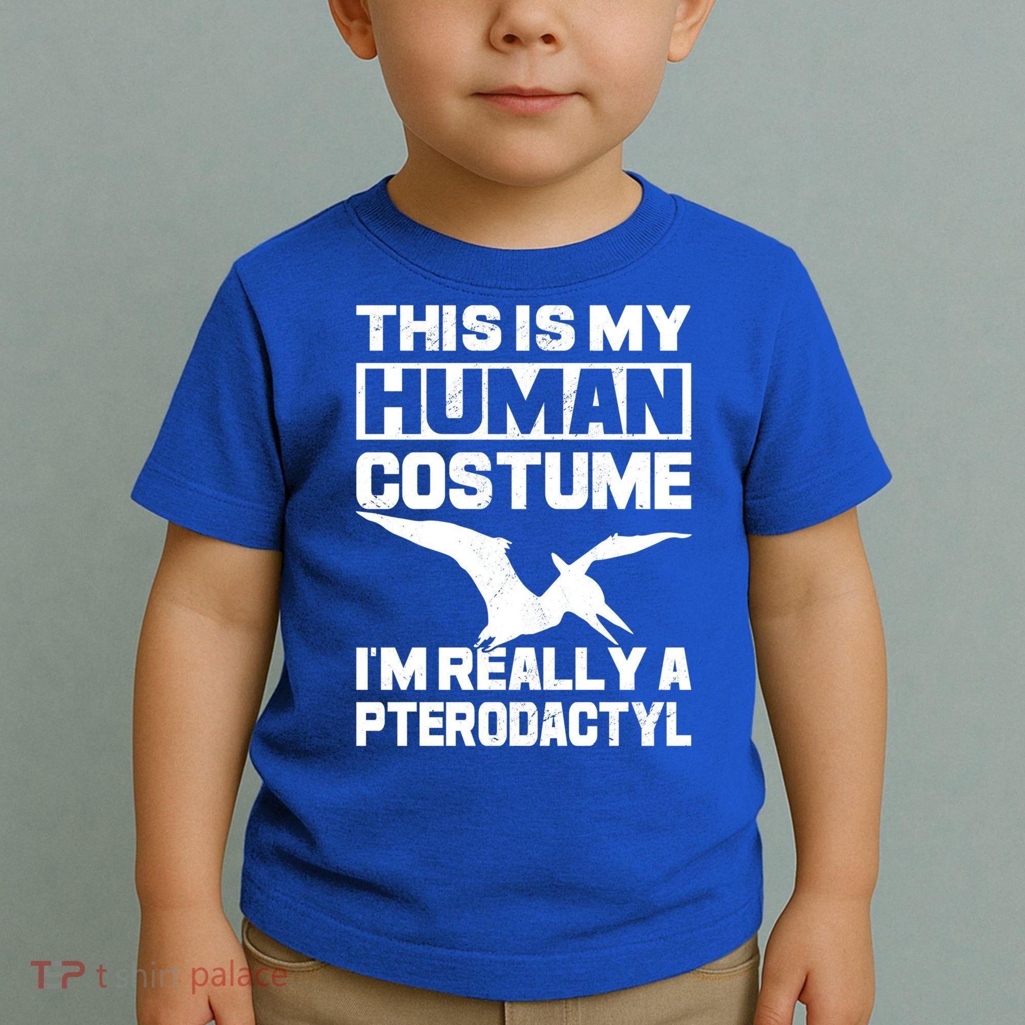 This Is My Hu I'm Really A Pterodactyl Halloween Dinosaur Gift Toddler T-Shirt