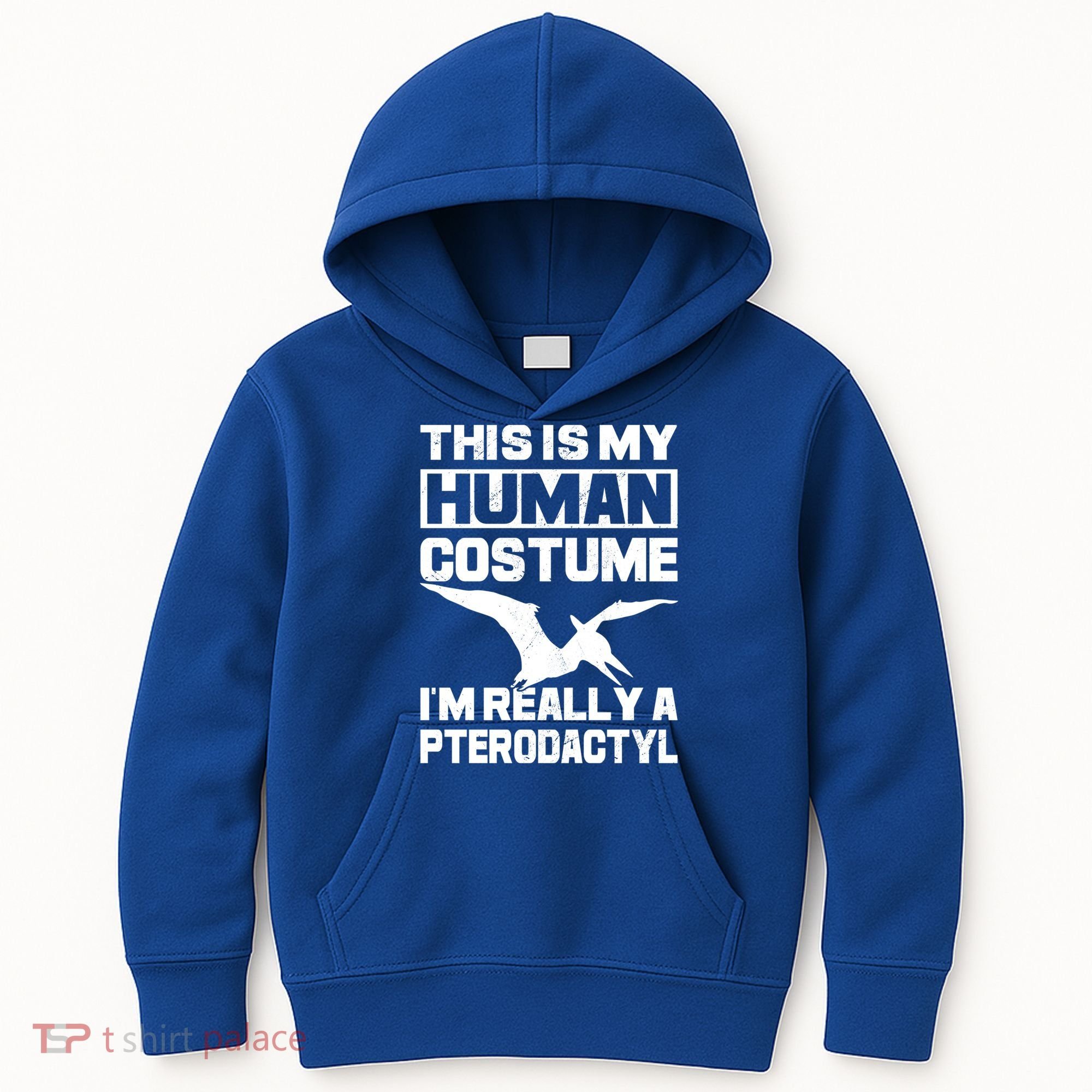 This Is My Hu I'm Really A Pterodactyl Halloween Dinosaur Gift Kids Hoodie