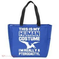 This Is My Hu I'm Really A Pterodactyl Halloween Dinosaur Gift Tote Bag thumb 0