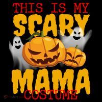 This Is My Scary Mama Costume Coaster thumb 2