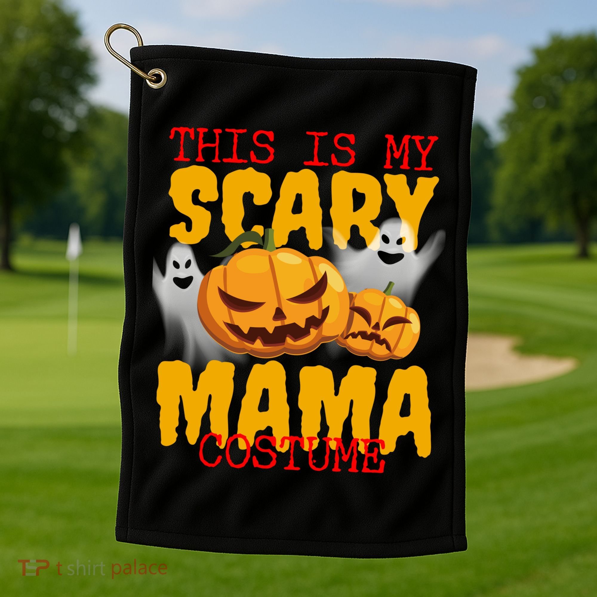 This Is My Scary Mama Costume Golf Towel